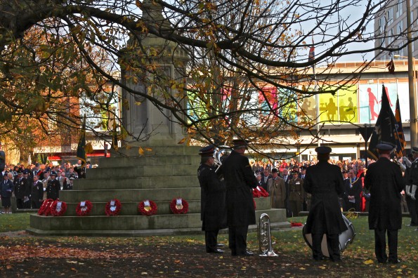 A huge crowd gathered for the Wreath Laying Ceremony A huge crowd gathered for the Wreath Laying Ceremony