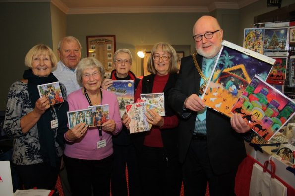 The Mayor launches the Cards for Good Causes shop at the Guildhall