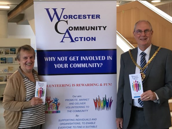 The Mayor, Steve Mackay, supporting Worcester Community Action
