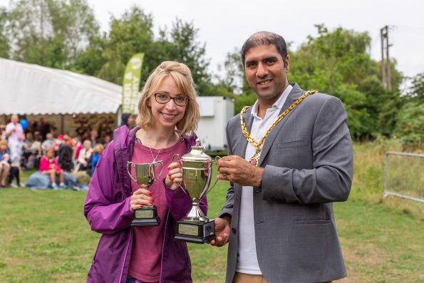 Presenting prizes at the Worcester Show