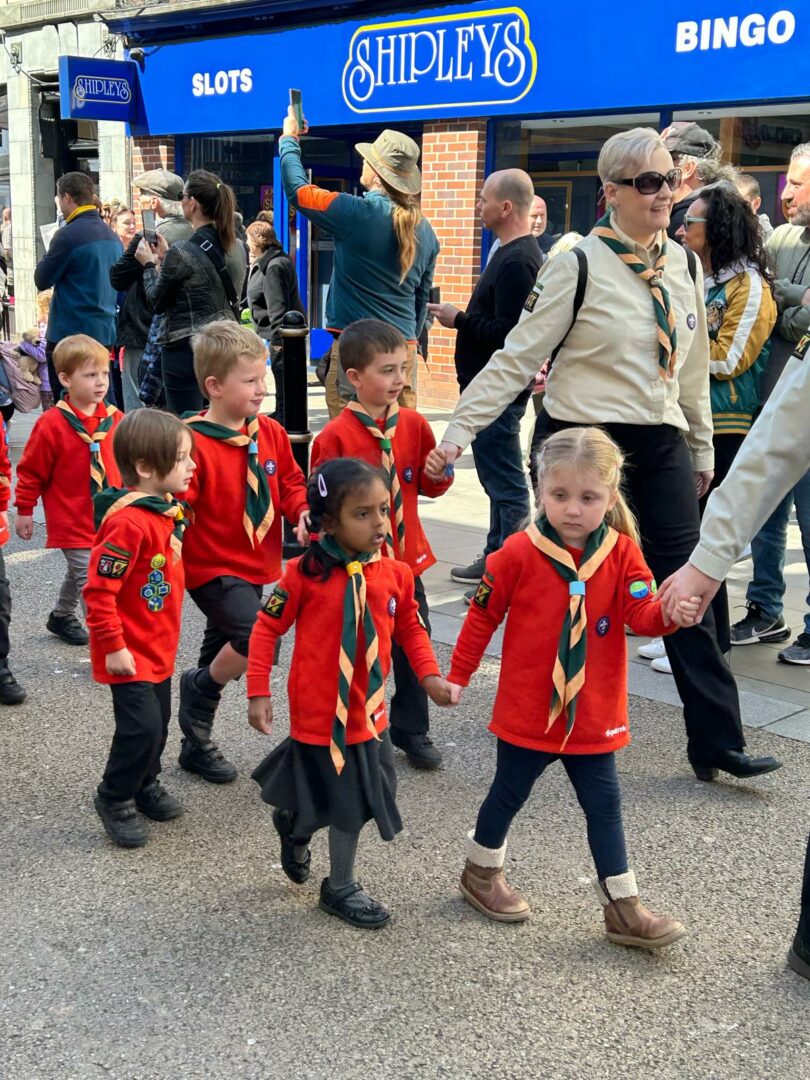 Participants of the St George's Day Parade