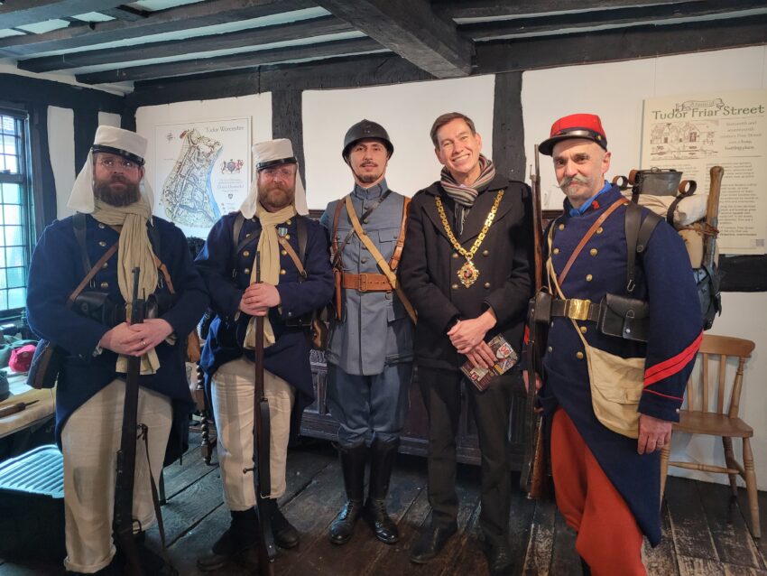 Cllr Matt Lamb with at the Living History event