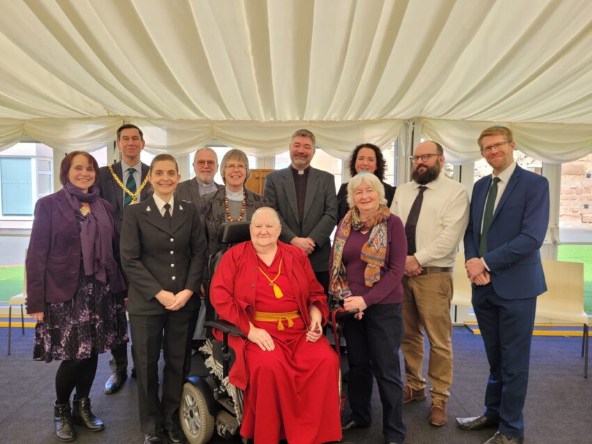 People at the Worcester Shabbat 