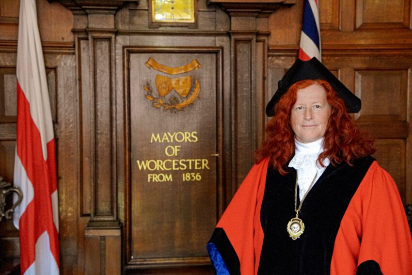 Deputy Mayor Karen Holmes in her ceremonial robes