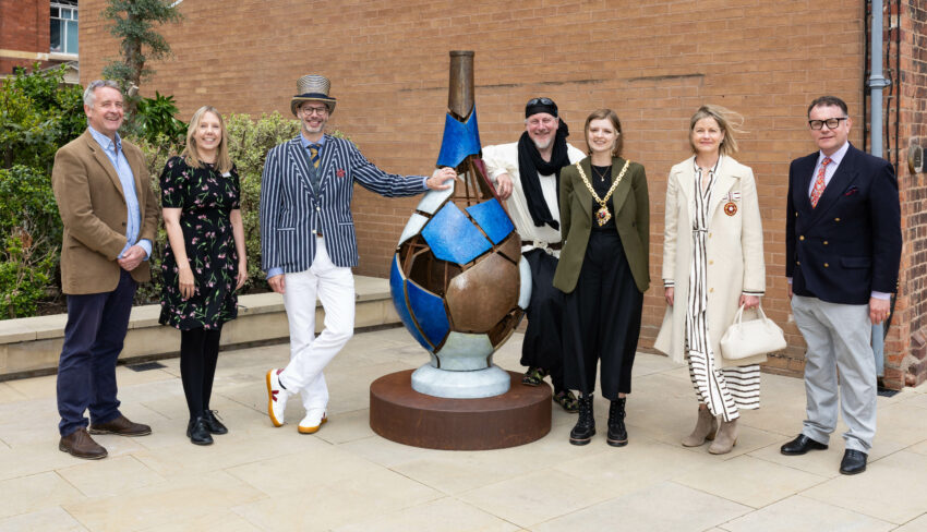 People at the Royal Worcester Museum