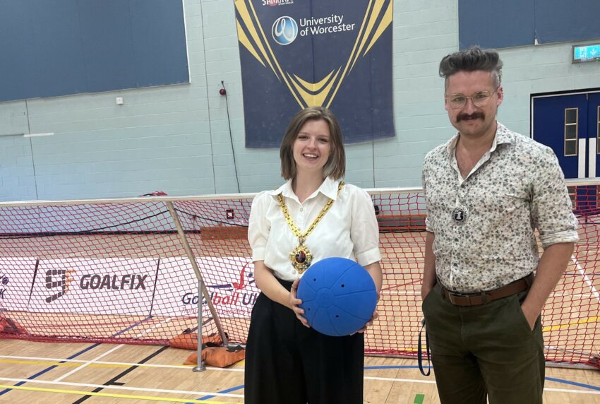 The Mayor and her Consort at the Goalfix event