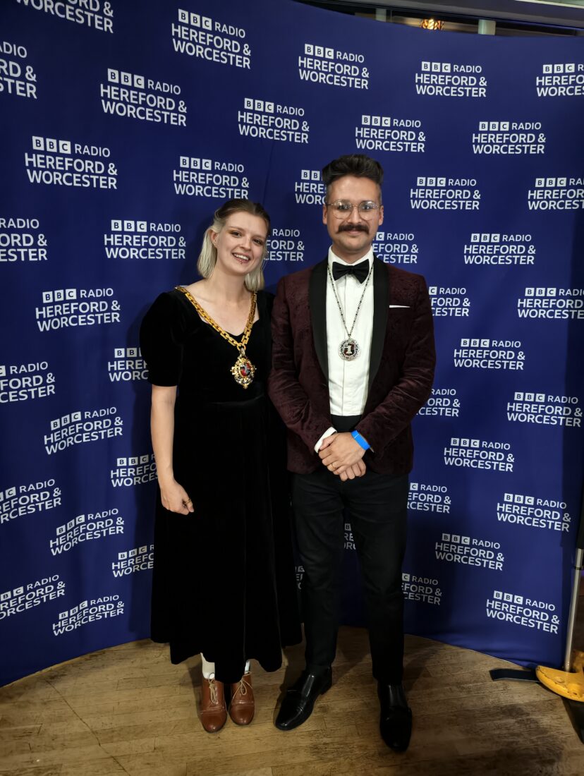 The Mayor and Consort at the BBC Hereford & Worcester event