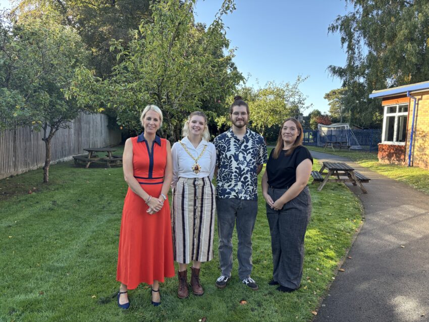 Kate Wilcocks, Cllr Tor Pingree, James Pingree and Gemma Price at Pitmaston